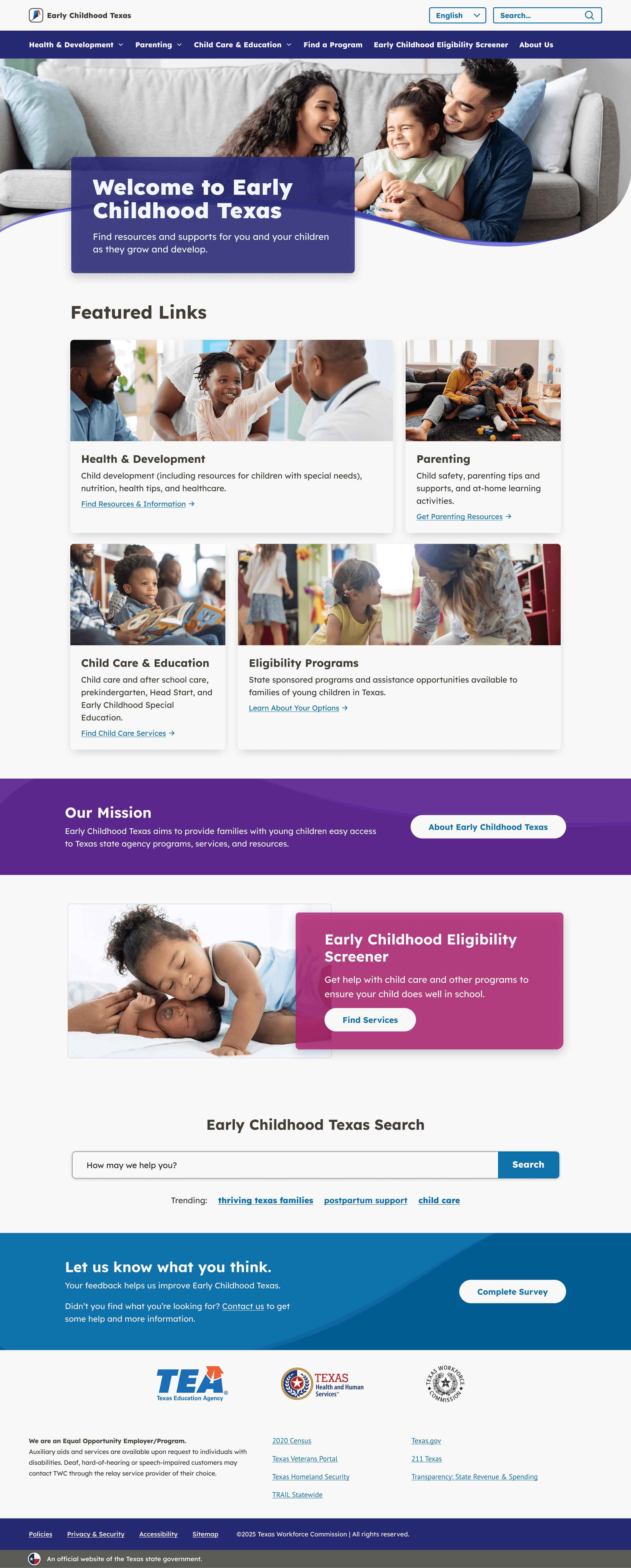 Early Childhood Texas — Elevating the brand desktop (1)