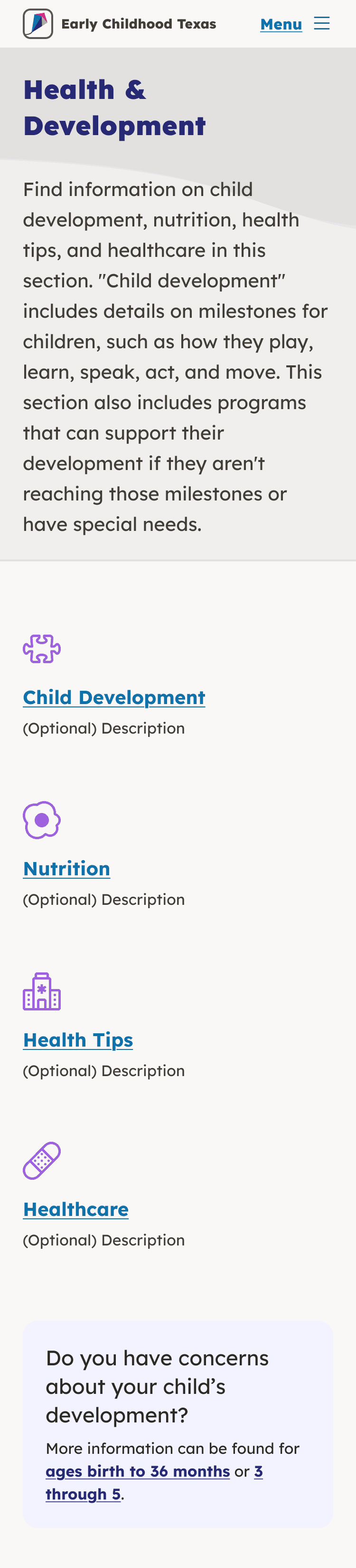 Early Childhood Texas — The pages mobile (1)