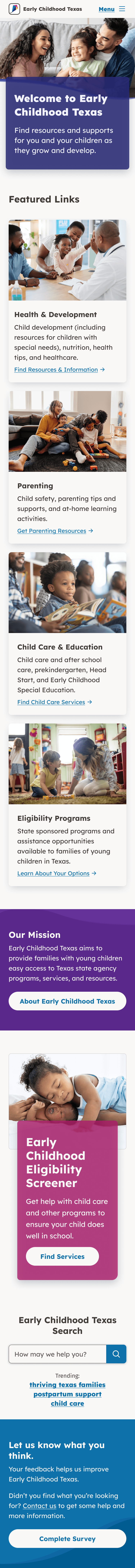 Early Childhood Texas — Elevating the brand mobile (1)